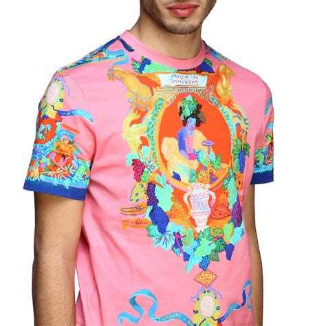 versace tshirt pink|versace tee shirts for men.